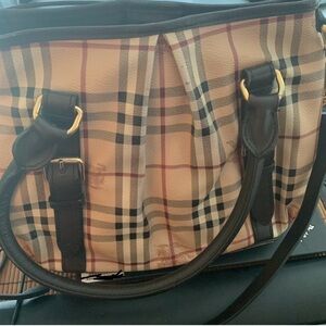 Burberry Black and Gold Interior Label